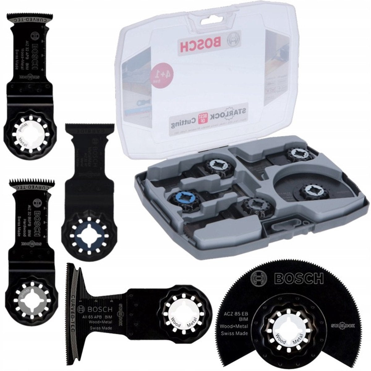 Serie Starlock Bosch - set di lame per sega - 5 pezzi - per metallo e legno