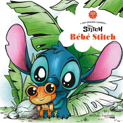 Hachette heroes les grands carrés bebe stitch - hachette - coloring book for adults and children