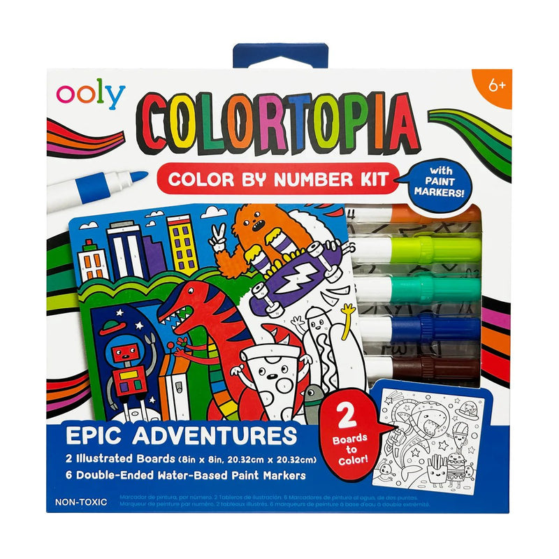 Ooly - colortopia - color por número - aventuras épicas