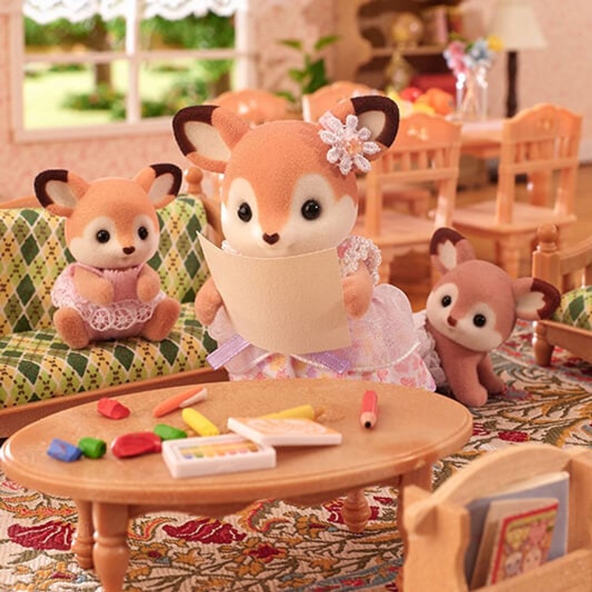 Epoch Famiglie Sylvanian Tweling Herten