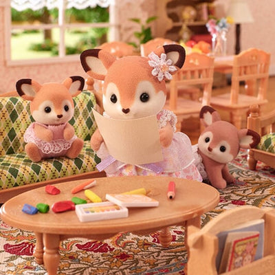 Epoch Famiglie Sylvanian Tweling Herten
