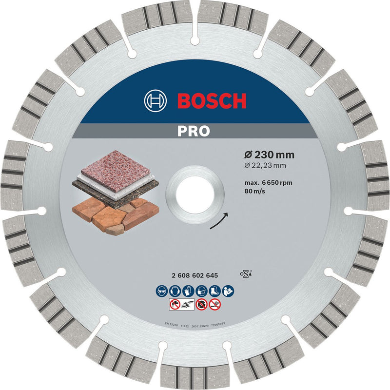Disco de diamante bosch mejor piedra 230 22,23