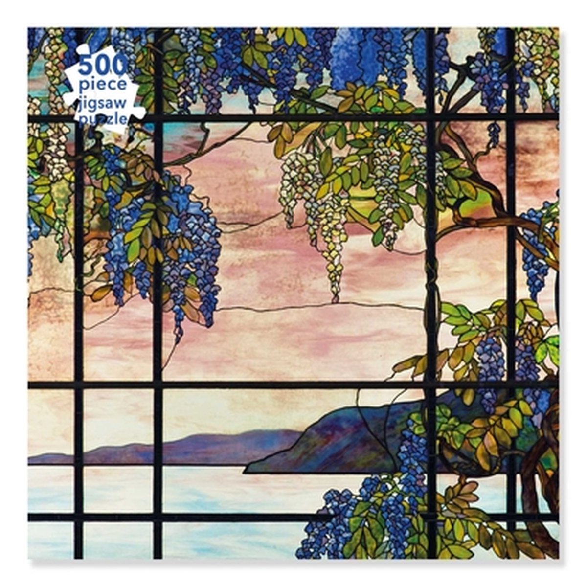 Puzzle per adulti tiffany studios: vista di oyster bay (500 pezzi)