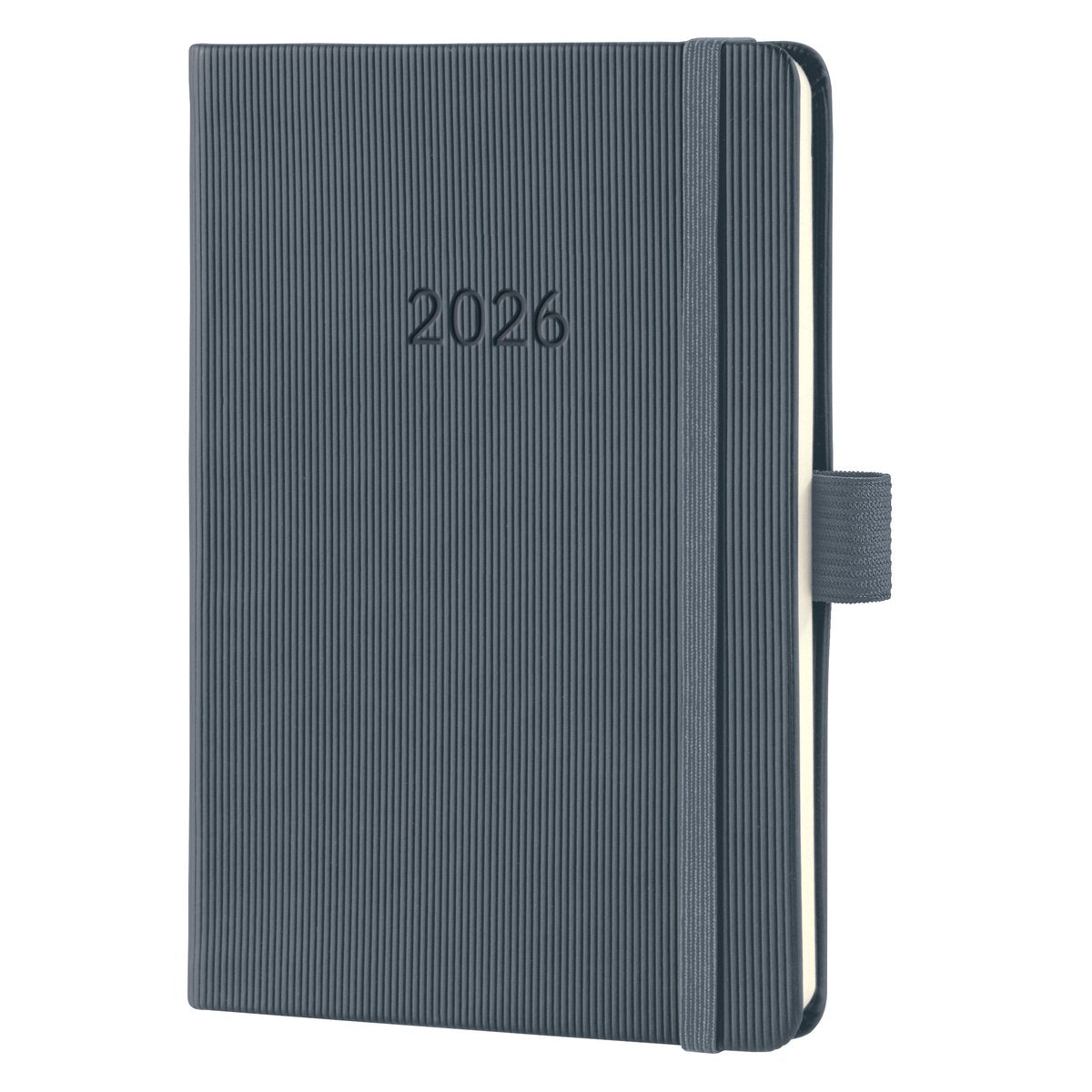 Agenda settimanale Sigel 2026 conceptum - formato a6 - grigio scuro - copertina rigida - si-c2667