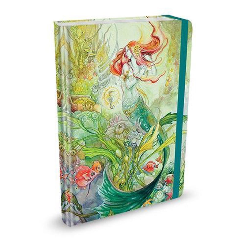 Libreta mediana Peter Pauper - Sirena - Con cierre elástico - 16x21 cm