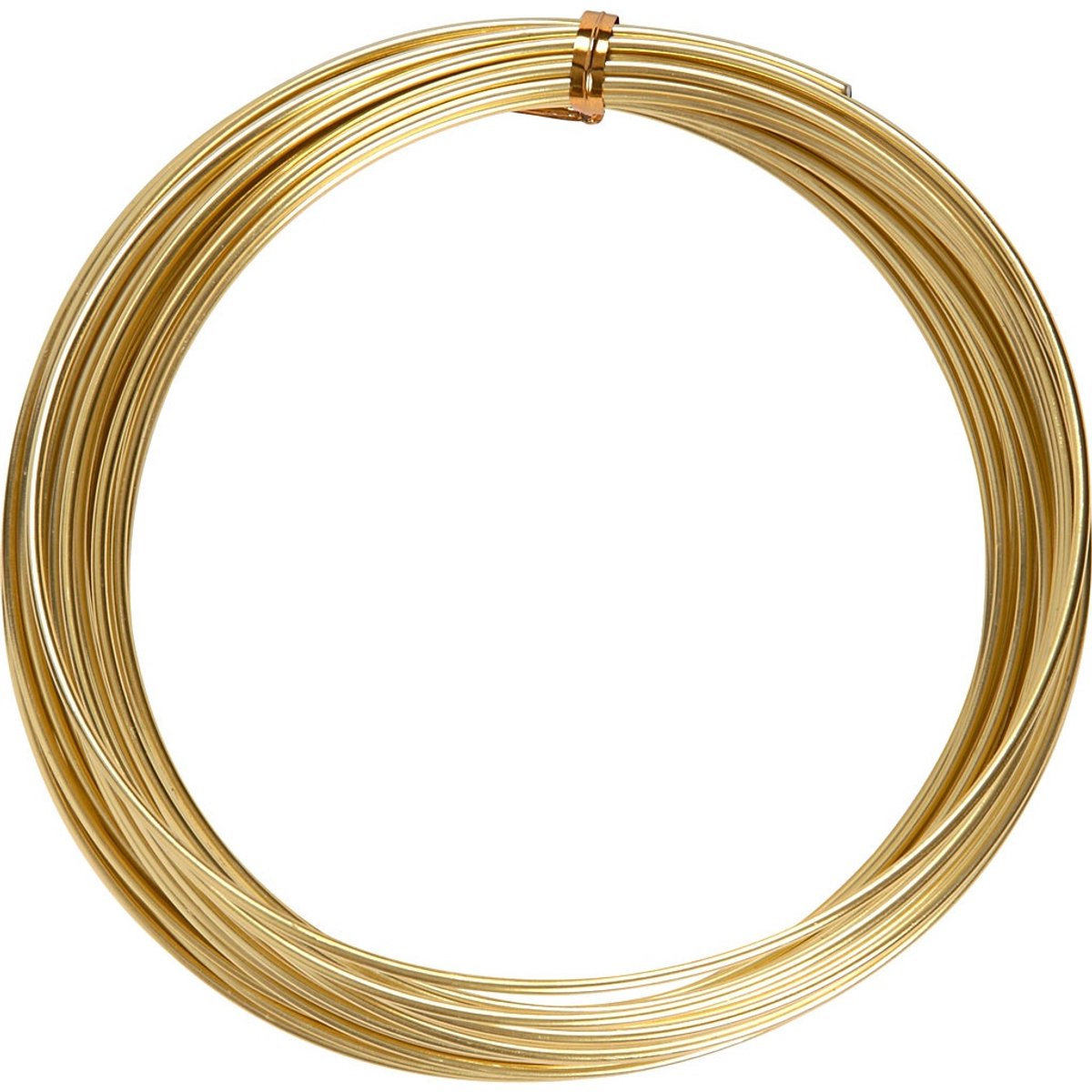 Filo di alluminio dell'azienda Creativ, tondo, spessore 2 mm, oro, 10 m 1 rotolo
