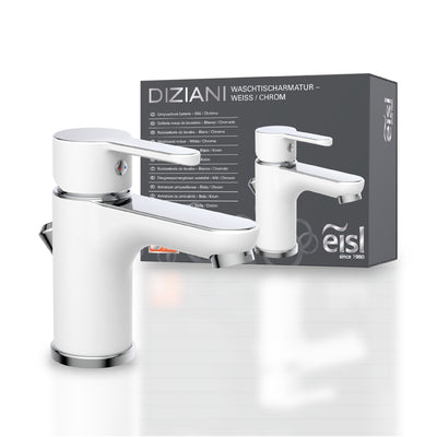 Eisl Washbasin Miscelato Diziani White e Chrome -colorato