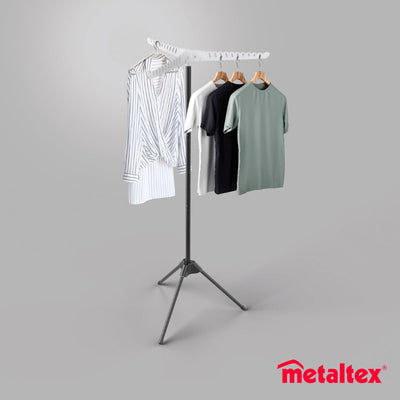 Metaltex - drying rack tri-hang - adjustable clothes rack - 150cm - multifunctional - foldable - for 33 clothes hangers