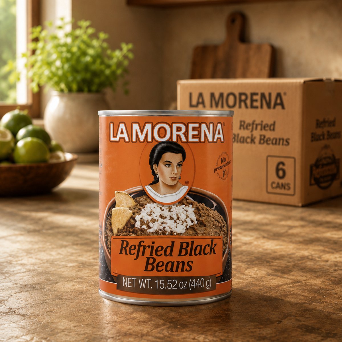 Crema spalmabile di fagioli neri La Morena 6 x 440 grammi