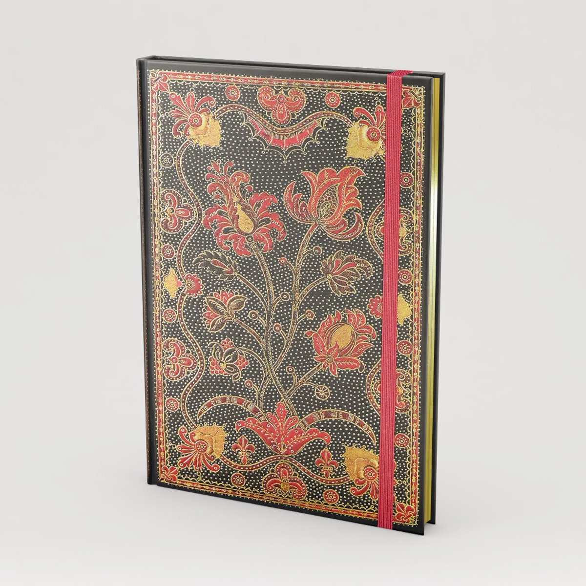 Peter pauper notitieboek compact journal - french mosaic - met elastieksluiting - 13x18 cm