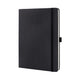 Sigel - taccuino - formato tablet - conceptum pure - nero - copertina rigida - linea - si-co118