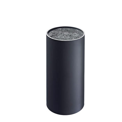 Ceppo portacoltelli Westmark, rotondo, con setole in plastica, diametro: 11 cm, altezza: 22,2 cm, per una lunghezza della lama fino a 20,3 cm, plastica, nero, 14502260