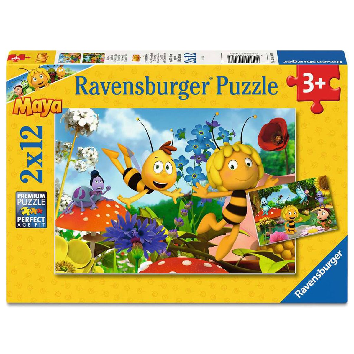 Ravensburger puzzelset kind maja's wereld - 2x12 stukjes karton.