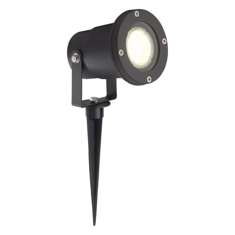 Brilliant janko - spot de suelo - lámpara exterior - 1xgu10 3w - ip44 - negro