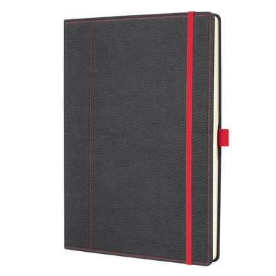 Quaderno Sigel - conceptum - a4 - 194 pagine - 80 grammi - pois - grigio rosso - si-co694