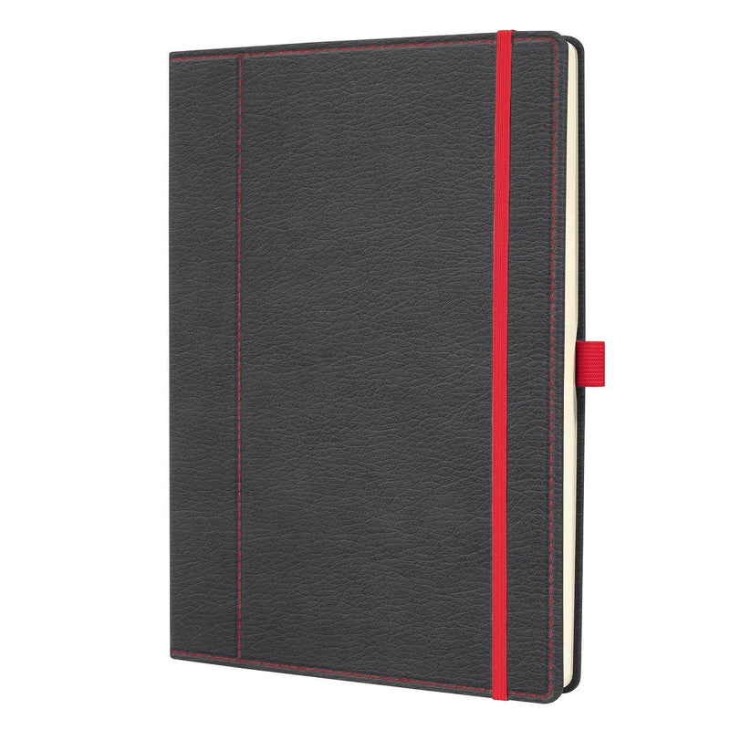 Quaderno Sigel - conceptum - a4 - 194 pagine - 80 grammi - pois - grigio rosso - si-co694