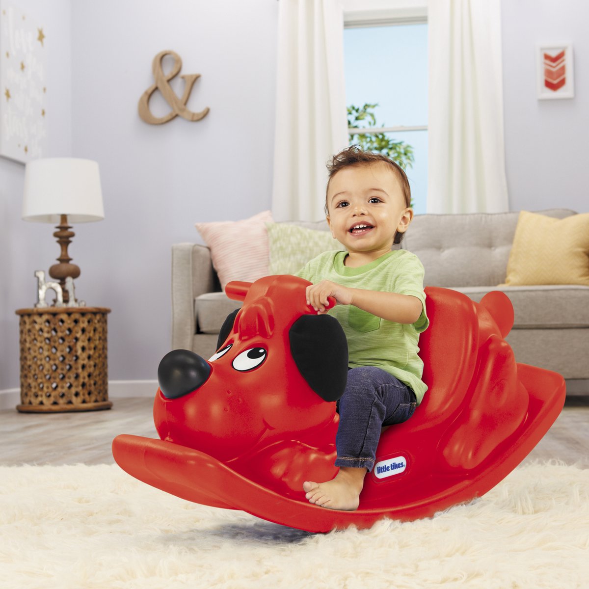 Little Tikes - perrito mecedor - balancín - balancín para interior y exterior - rojo