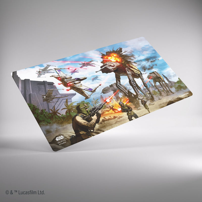 Gamegenic Star Wars Unlimited Tappetino da gioco Battle of Scarif - 610 x 350 mm - Tappetino da gioco per Star Wars: Unlimited -