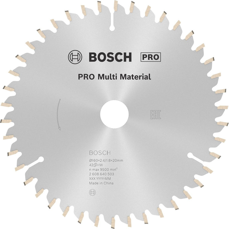 Accesorios Bosch hoja de sierra circular 160x20x2,4mm | 42t-2608640503