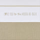 Sábana para cuna Meyco baby love you to the moon back - arena - 75x100cm - 0,3 tog