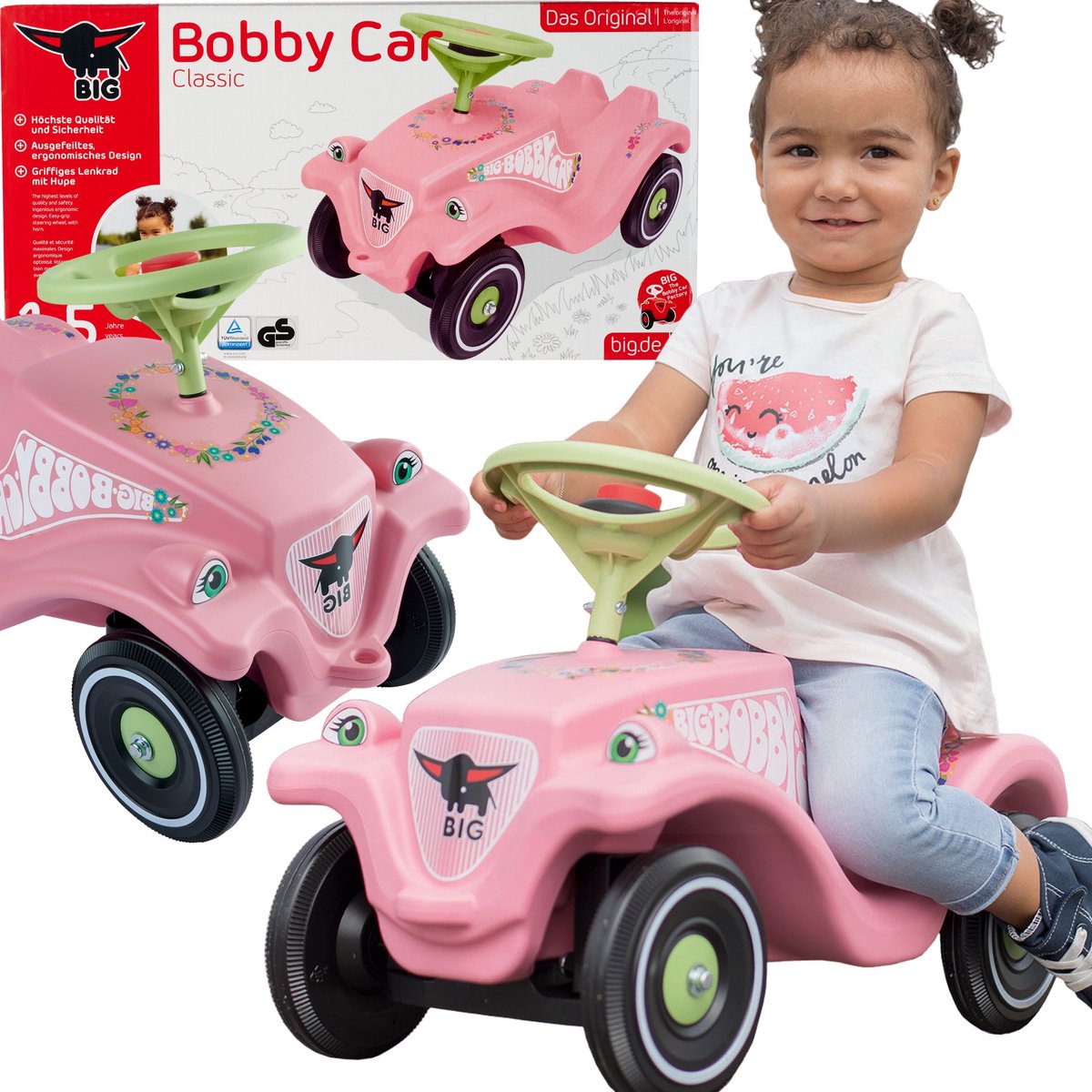 Big Bobby Car Flower walking car