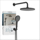 Set doccia completo Schütte karibik - nero opaco