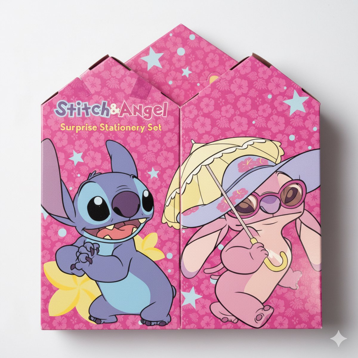 Lilo stitch disney stitch angel adventskalender – 24 verrassingen – schrijfwarenset cadeauset – kerstcadeau voor kinderen - roze geschenkset - adventkalender