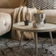 Mesa auxiliar Woood mesa l - madera - beige antiguo - 34x60x60