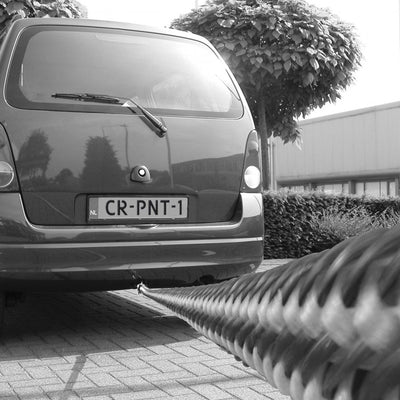 Cavo traino Carpoint allungabile 2800 kg - elastico 1,5-4 metri - con ganci di sicurezza - inclusa sacca portaoggetti