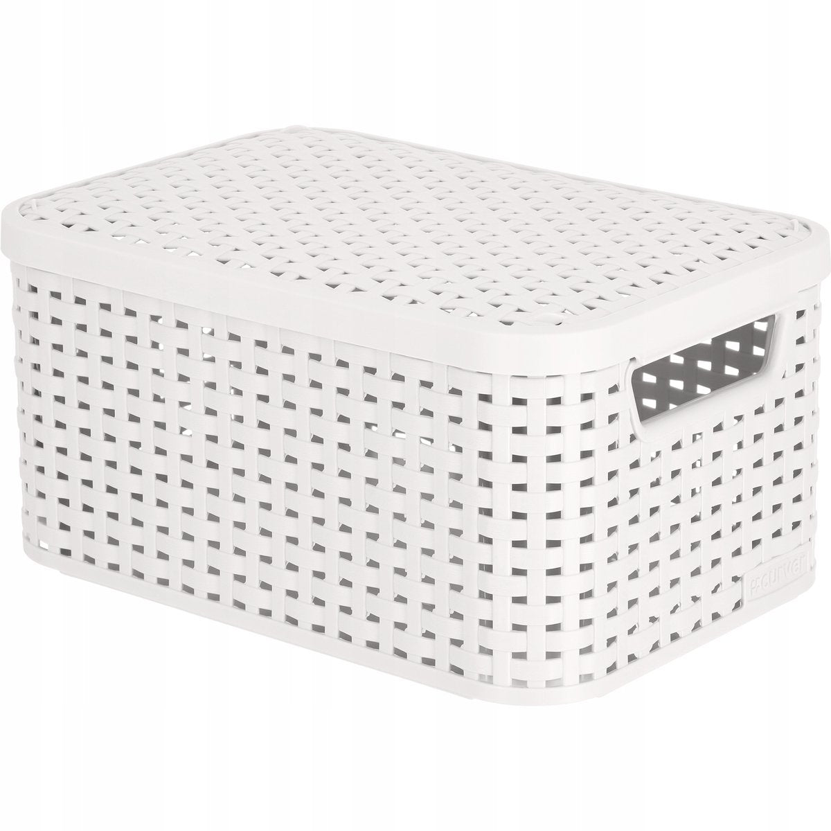 Curver style serie - opberger - s - lichtgrijs - rattanstructuur