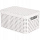 Curver style serie - opberger - s - lichtgrijs - rattanstructuur