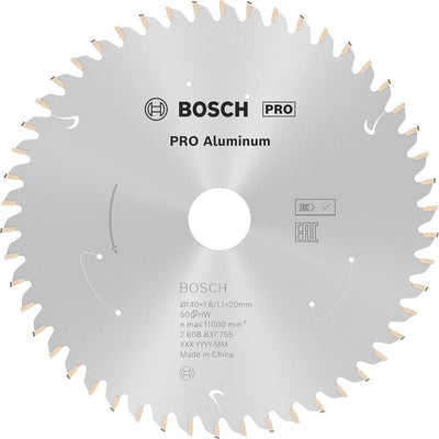 Hoja de sierra inalámbrica Bosch pro aluminio para sierras circulares 140 x 1,6 x 20...
