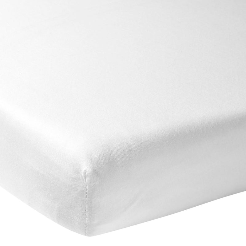 Meyco baby sábana bajera uni co-cama - blanco - 50x90cm