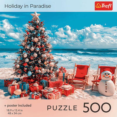 Puzzle Trefl 500 pezzi - Puzzle Vacanze di Natale in Paradiso.