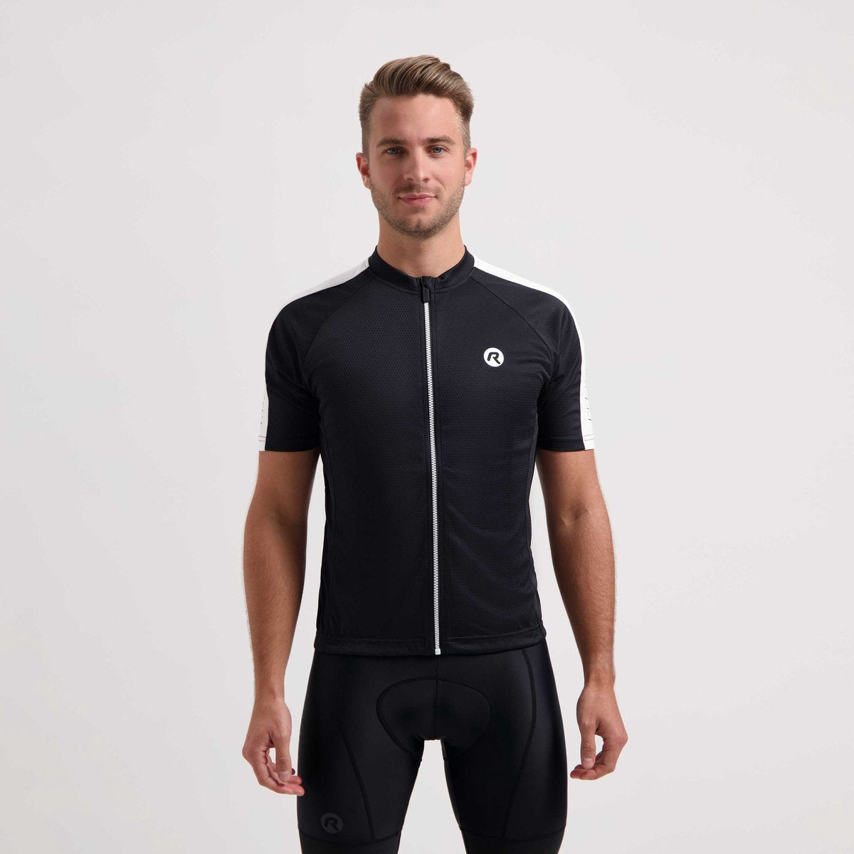 Rogelli explore fietsshirt heren - korte mouwen - zwart wit - xxl
