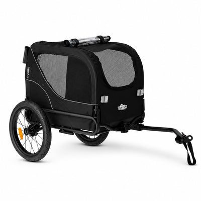 Rimorchio da bicicletta per cani Deryan 2 in 1 – pieghevole – fino a 20 kg – adatto per biciclette elettriche