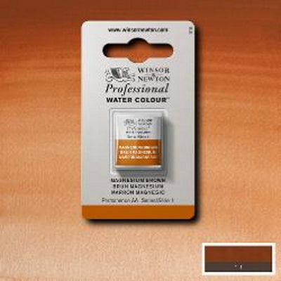 Pintura acuarela profesional Winsor Newton media taza Winsor Magnesio Marrón
