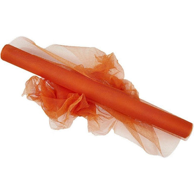 Tulle Creative Company, l: 50 cm, arancione, 5 m 1 rotolo