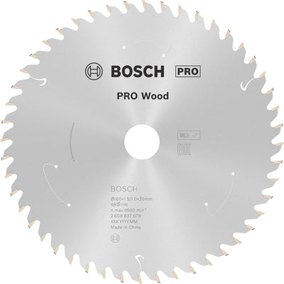 Hoja de sierra inalámbrica Bosch pro wood para sierras circulares 160 x 1,5 x 20 mm -...