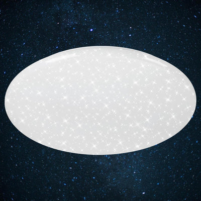 Briloner verb - Lámpara de techo regulable - Lámpara de techo con decoración de estrellas - incl. mando a distancia - incl. iluminación nocturna - incl. control de temperatura de color (3.000 - 6.500 kelvin) - ø 56cm - LED - 50 w - 4.000 lm