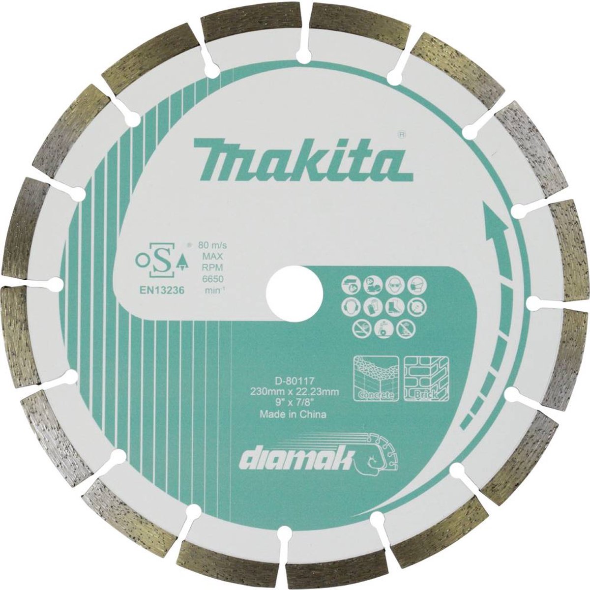 Makita d-80117 diamantschijf segment 230mm