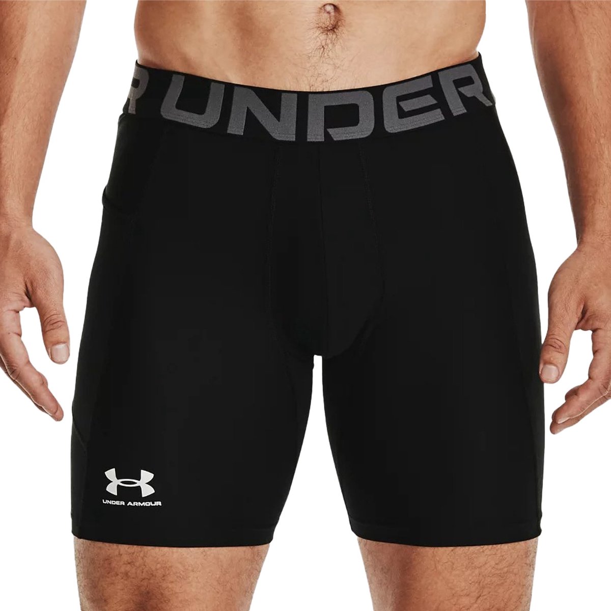 Pantaloni sportivi da uomo Under Armour UA HG Armor Shorts-BLK - Nero - Bianco