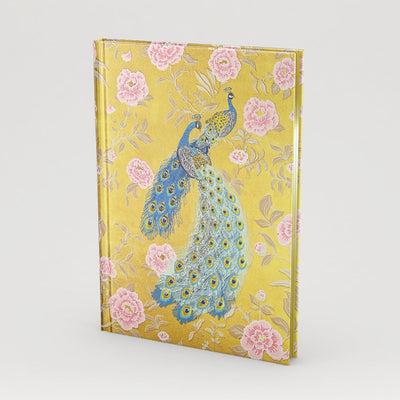 Peter pauper notitieboek bookbound journal - victorian peacock - 16x21 cm