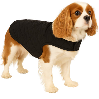 Abrigo para perros Flamingo – bonnie – abrigo para perros – chaquetas de invierno para perros – abrigo impermeable para perros – 40 cm – a:40cm b:34-40cm c:54-60cm – negro