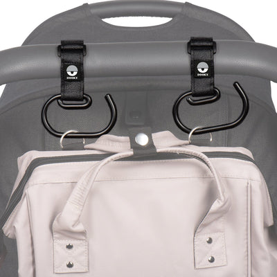 Dooky buggy kinderwagen haak groot 2 stuks - zwart