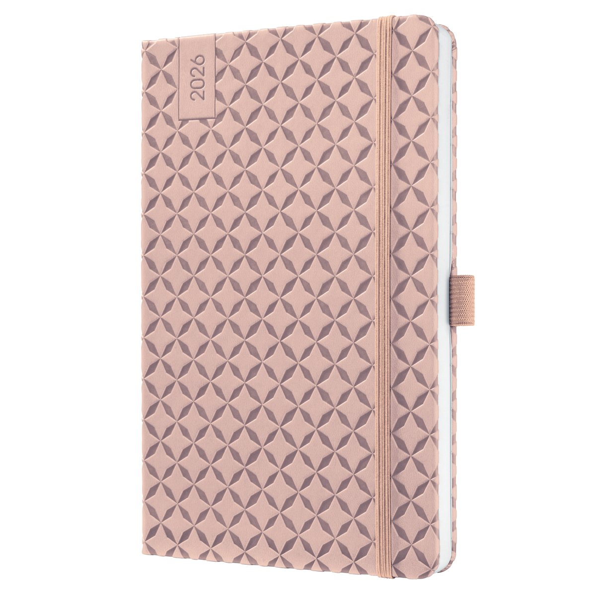 Sigel agenda settimanale flair 2026 - formato a5 - rosa perla - copertina rigida - si-j6131
