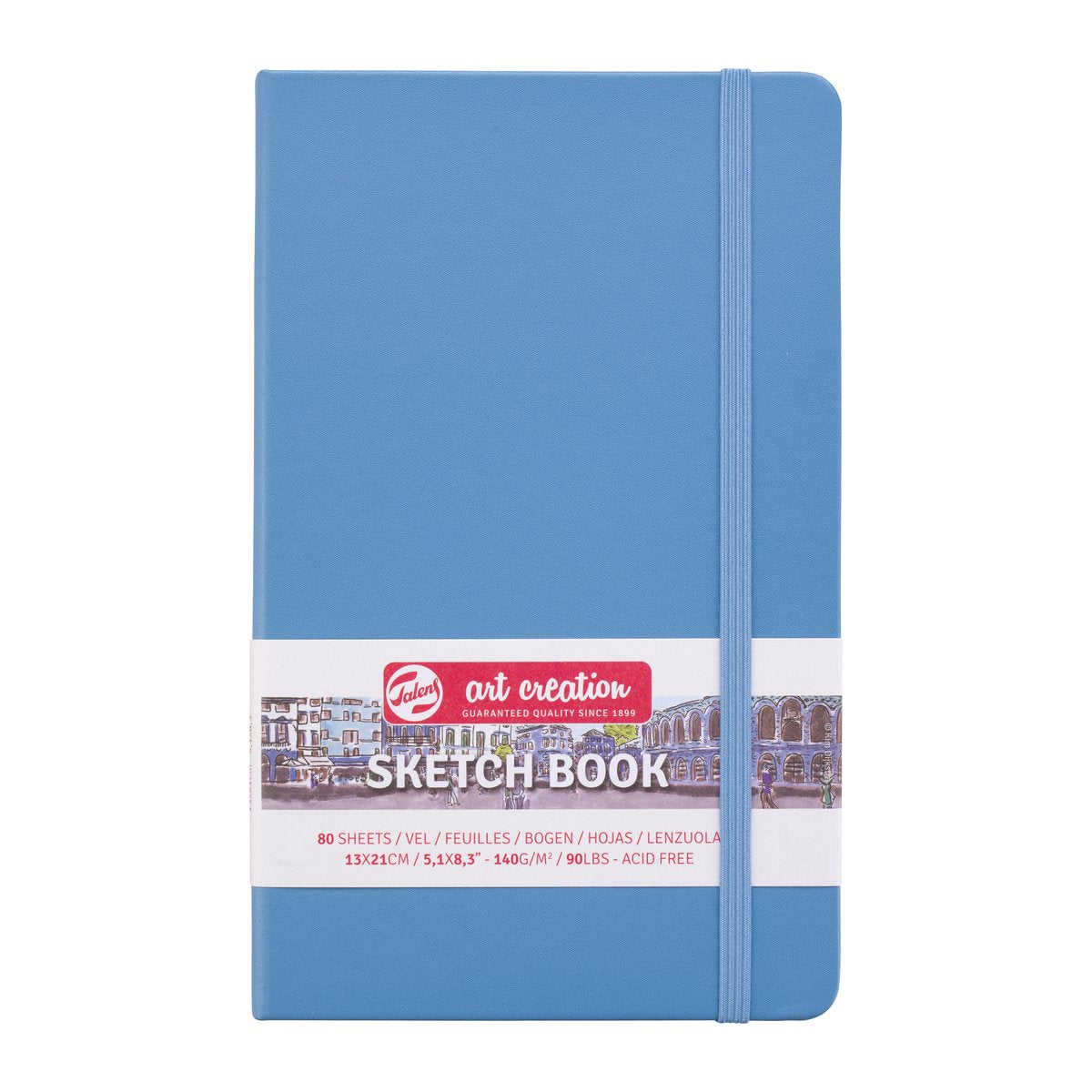 Quaderno per schizzi Talens Art Creation blu 13 x 21 cm 140 g 80 fogli