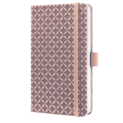 Taccuino Sigel Jolie - flair - a6 - rosa perlato - a righe - copertina rigida - si-jn136