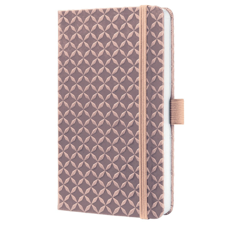 Taccuino Sigel Jolie - flair - a6 - rosa perlato - a righe - copertina rigida - si-jn136