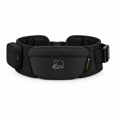 Deryan pack basic hip carrier - baby toddler hip seat - baby carrier black